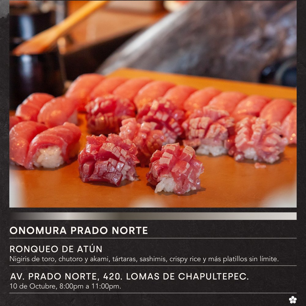 Promoción de Onomura — Ronqueo de atún en Prado Norte el 10 de octubre